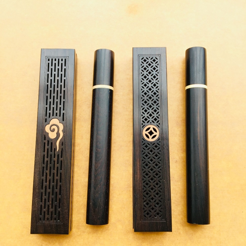 Natural Blackwood SAJ Burner Set for 10.5cm Stick BS051-LOTUS INCENSE,Oud incense supplier,Cambodian Oud,Vietnames Oud,Incense Burner